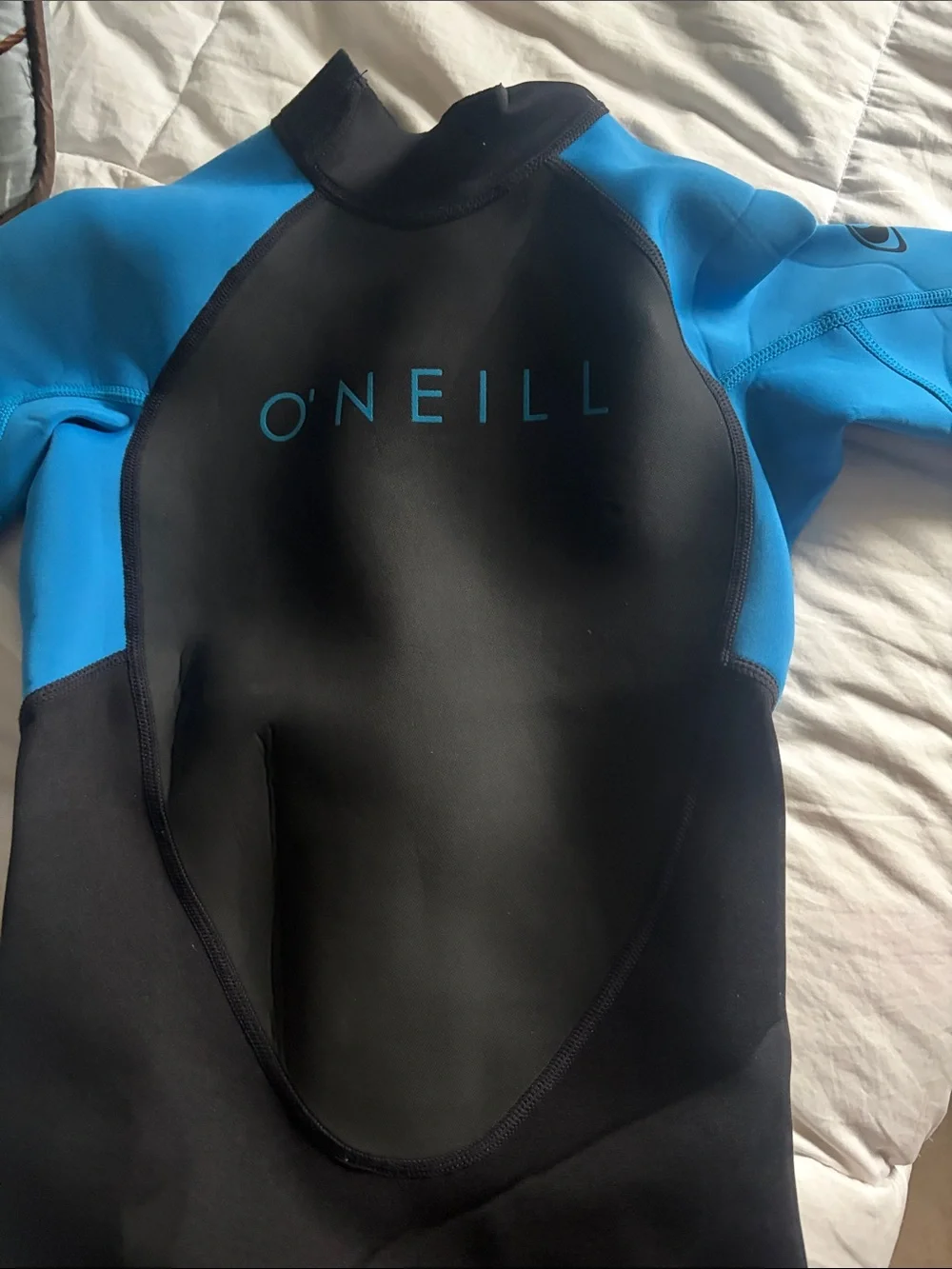 O'Neill Black & Blue Kids Short Sleeve One-Piece Wetsuit